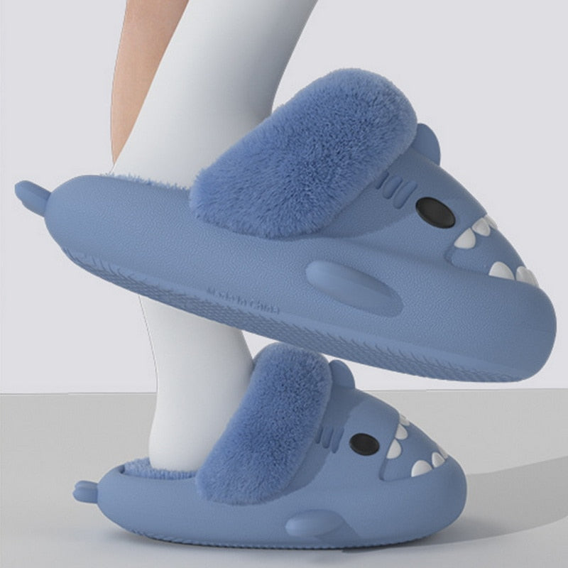 Fluffy Shark Slippers